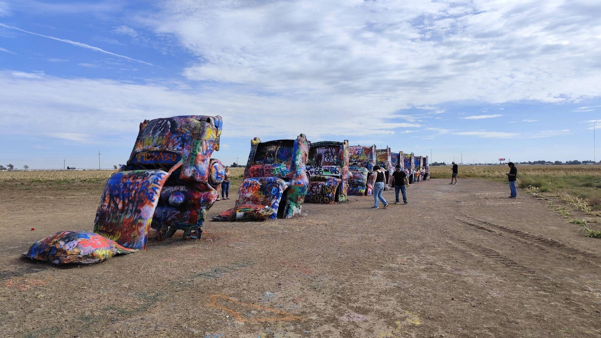 Cadillac Ranch bei Amarillo, TX