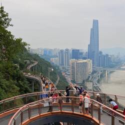 It was REALLY high, and when I stopped walking I could feel it "swaying" a bit. 😬