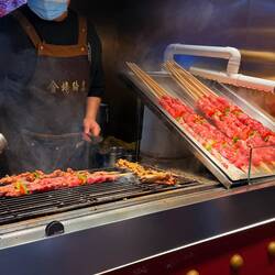 Meat on a stick can be hit or miss - sometimes dry, spiced badly. It's a crap shoot