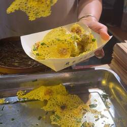 And this was the result ... bīnghuā jiānjiǎo, or "ice flower" dumplings