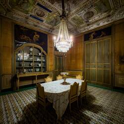Dining Room ... originally the prince's bedroom ... Palazzo Alliata di Villafranca.