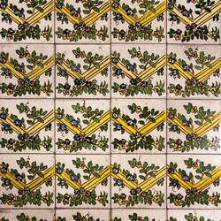 Tile flooring from the dining room ... Palazzo Alliata di Villafranca.