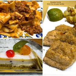 Delicious food at La Galleria — Palermo, Sicily.