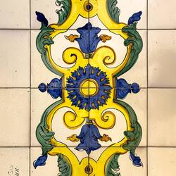 Tile flooring detail ... Palazzo Alliata di Villafranca.