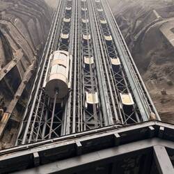 Elevator to valley floor - it SPUN 360° while it descended. Didn't help my view but nice touch