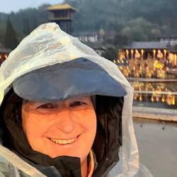Started pouring - gave us all ponchos