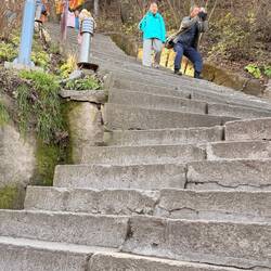 The stairs were no joke