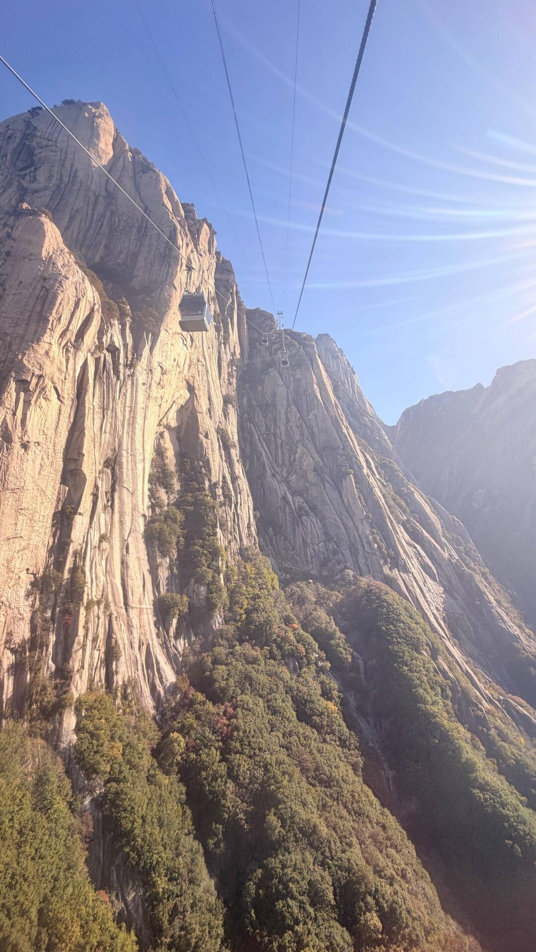 Cable car ride up!!! It was REALLY high, and REALLY steep