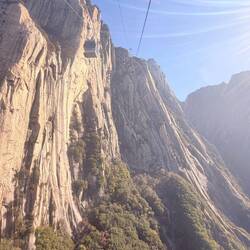 Cable car ride up!!! It was REALLY high, and REALLY steep