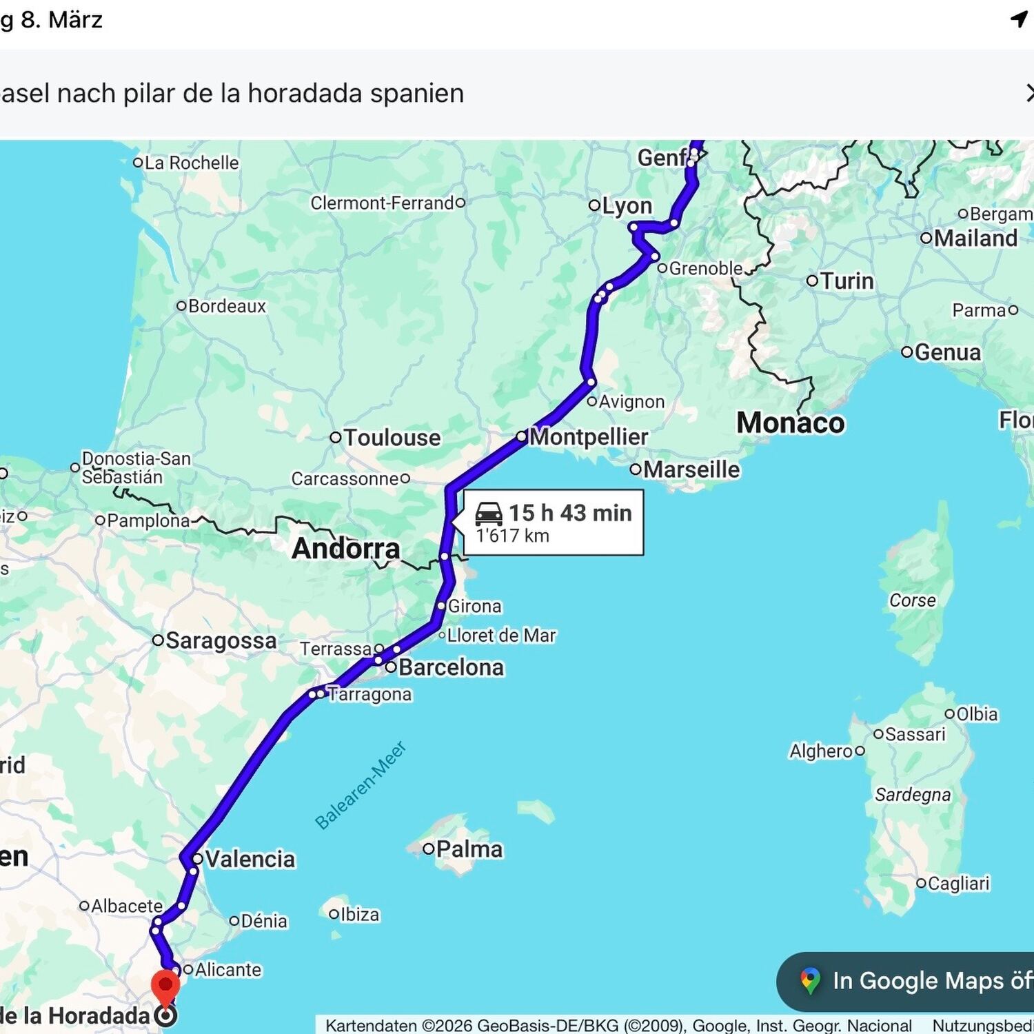 Frankreich/Spanien März/April