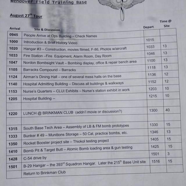Historic Wendover Airbase Tour