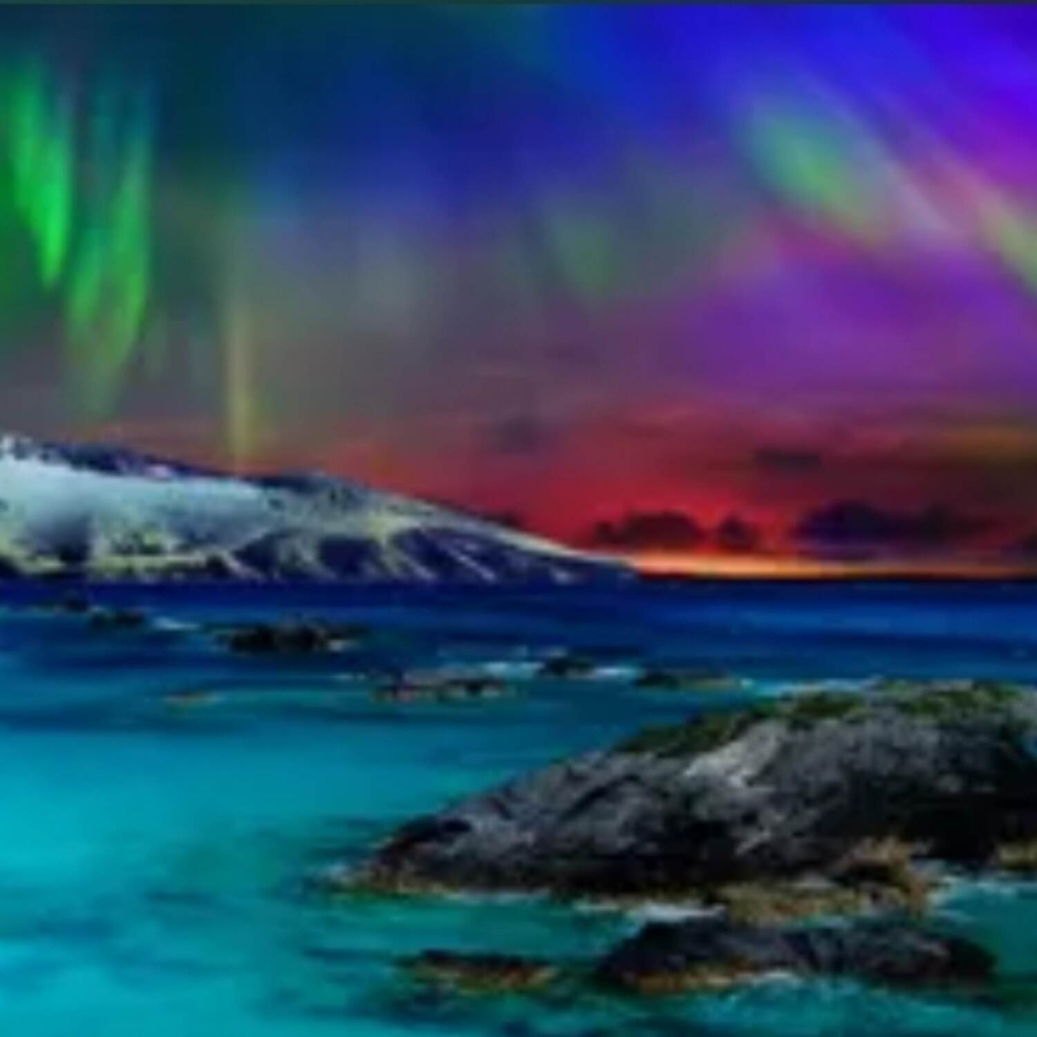 Polarlichter Island