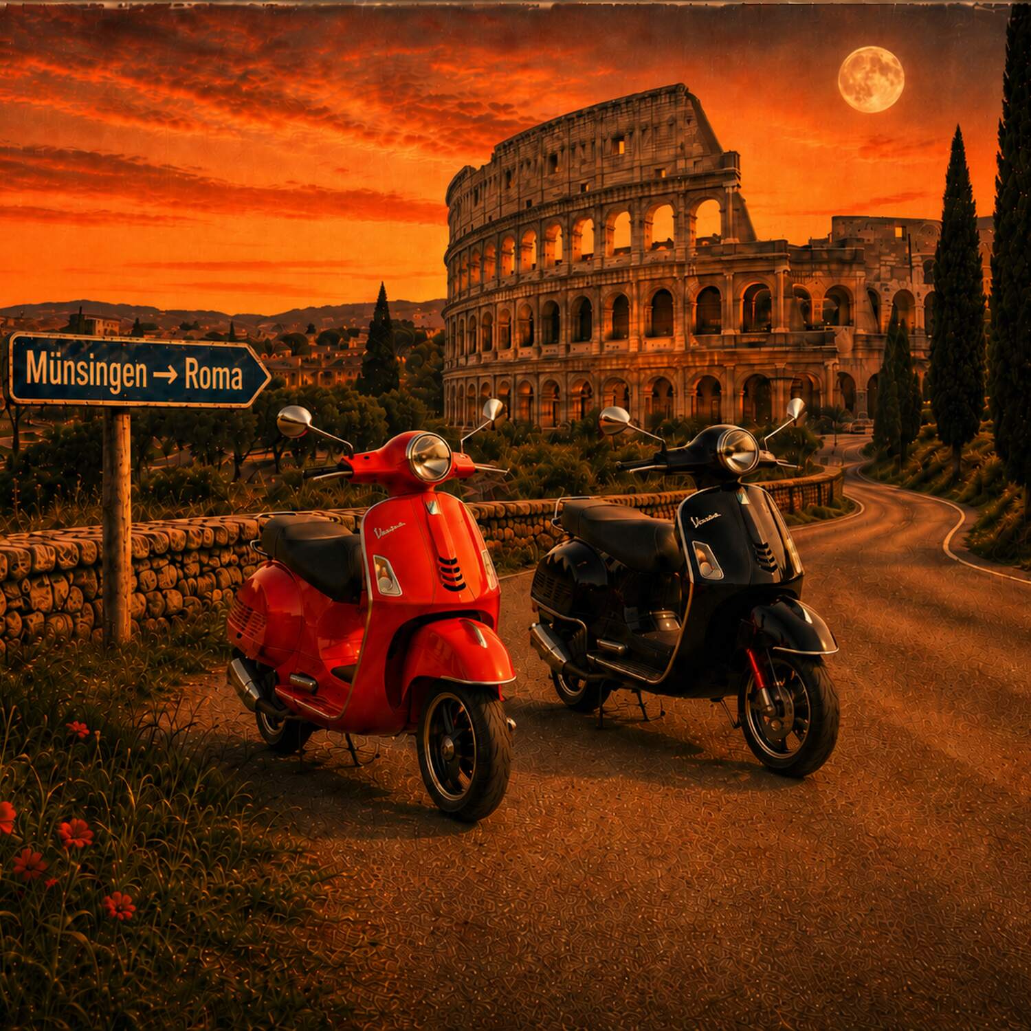 Münsingen → Roma 🛵