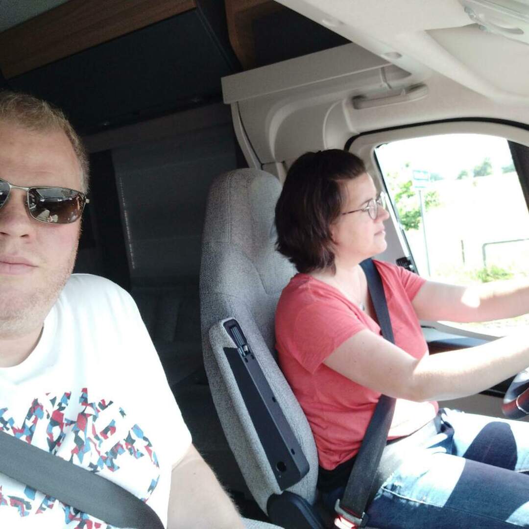 Probefahrt auf der B26