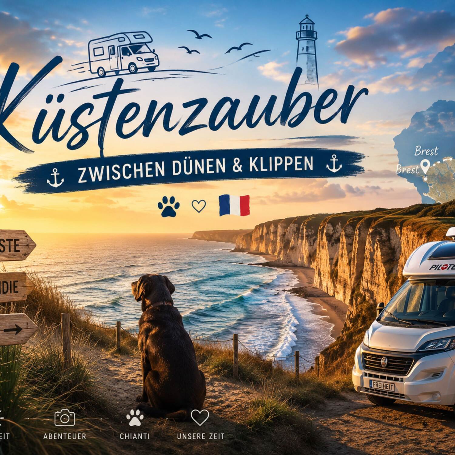🌊 Küstenzauber – Zwischen Dünen & Klippen 🇫🇷