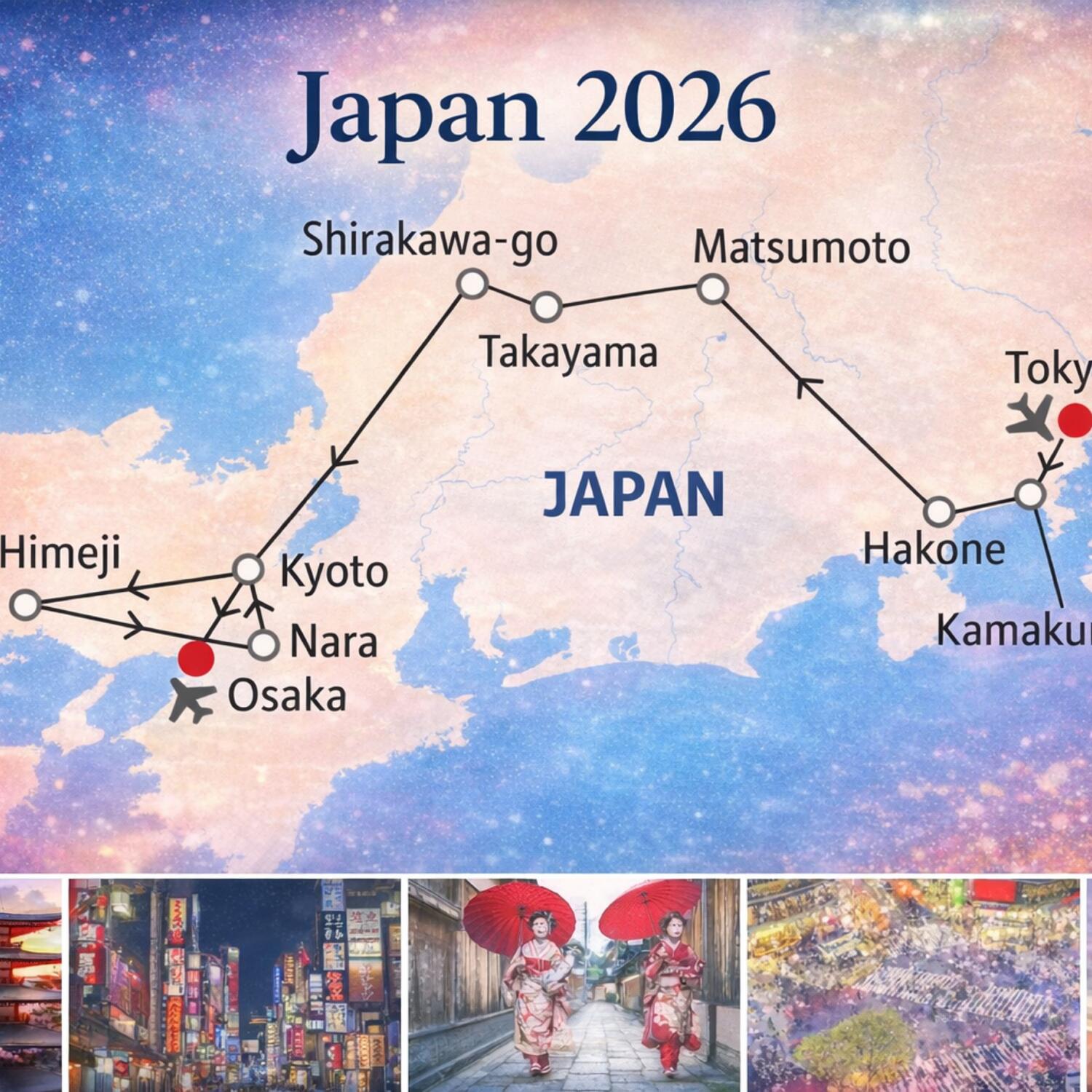 Japan - von Osaka nach Tokyo