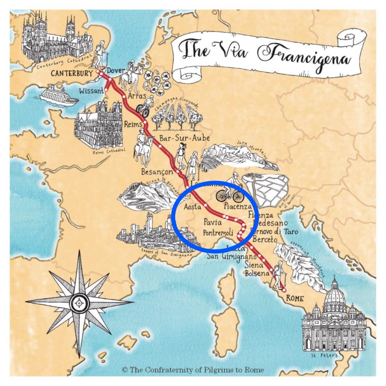 Via Francigena deel 2
