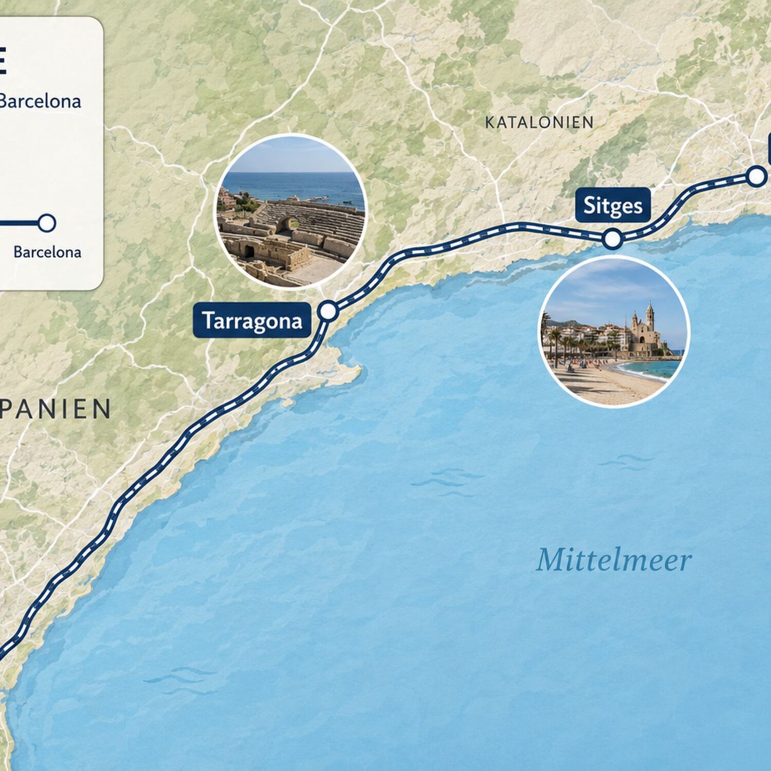 Valencia nach Barcelona