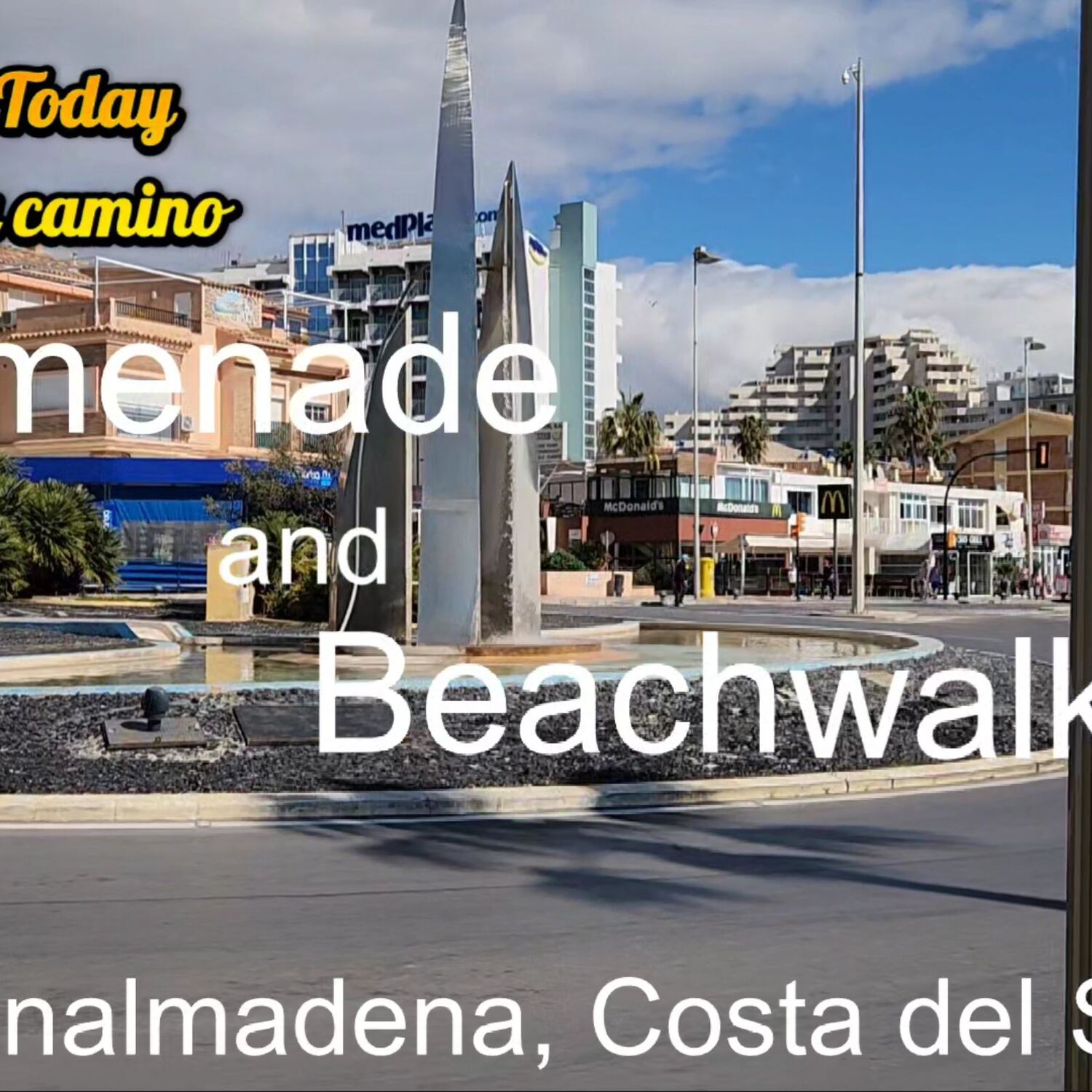 Benalmadena promenade and beac
