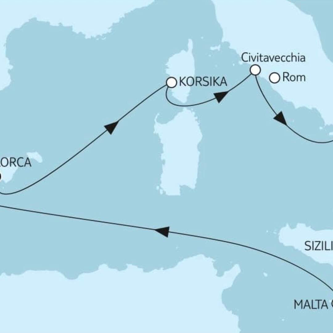 Mittelmeer 22 statt Ostsee 20