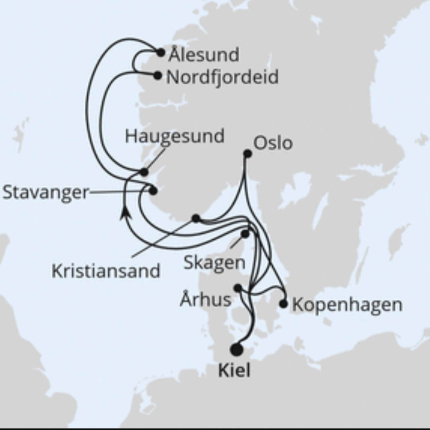 Skandinavien mit AIDAnova