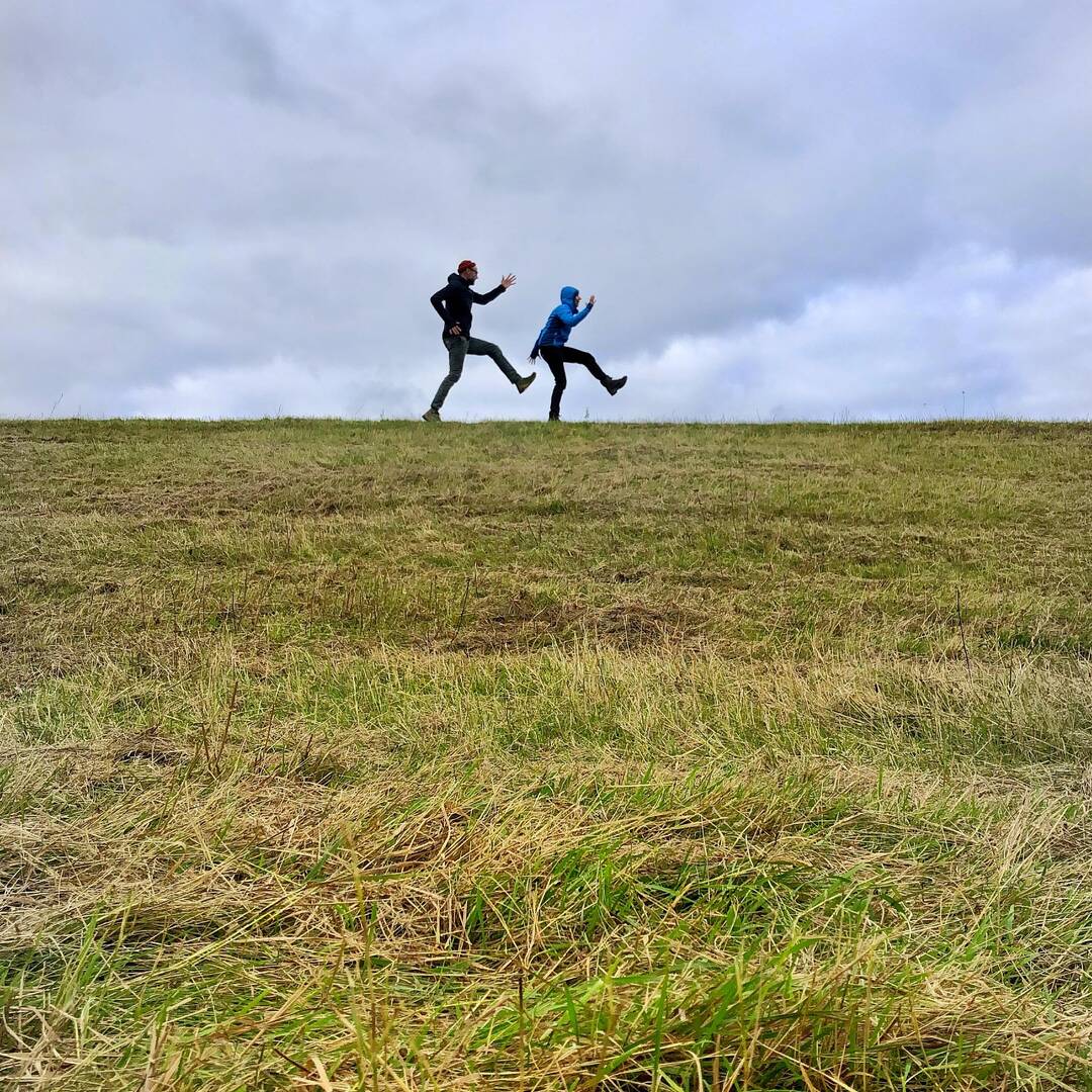Wanderung auf dem Elbdeich