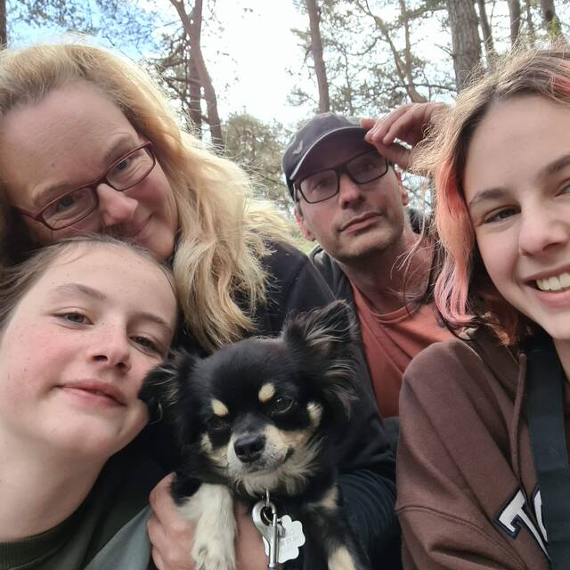 Lilli, Lotta, Claudia, Arne und Coffee