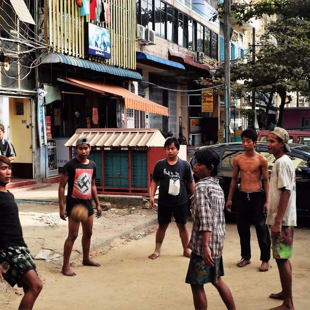 Burma, The Streets Of Yangoon