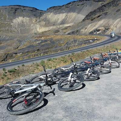 Deathroad mit dem bike