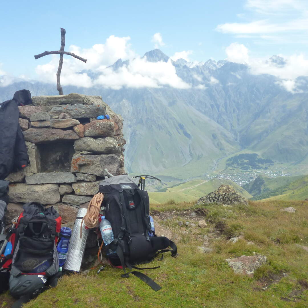 Bájná Gruzie a hora Kazbek