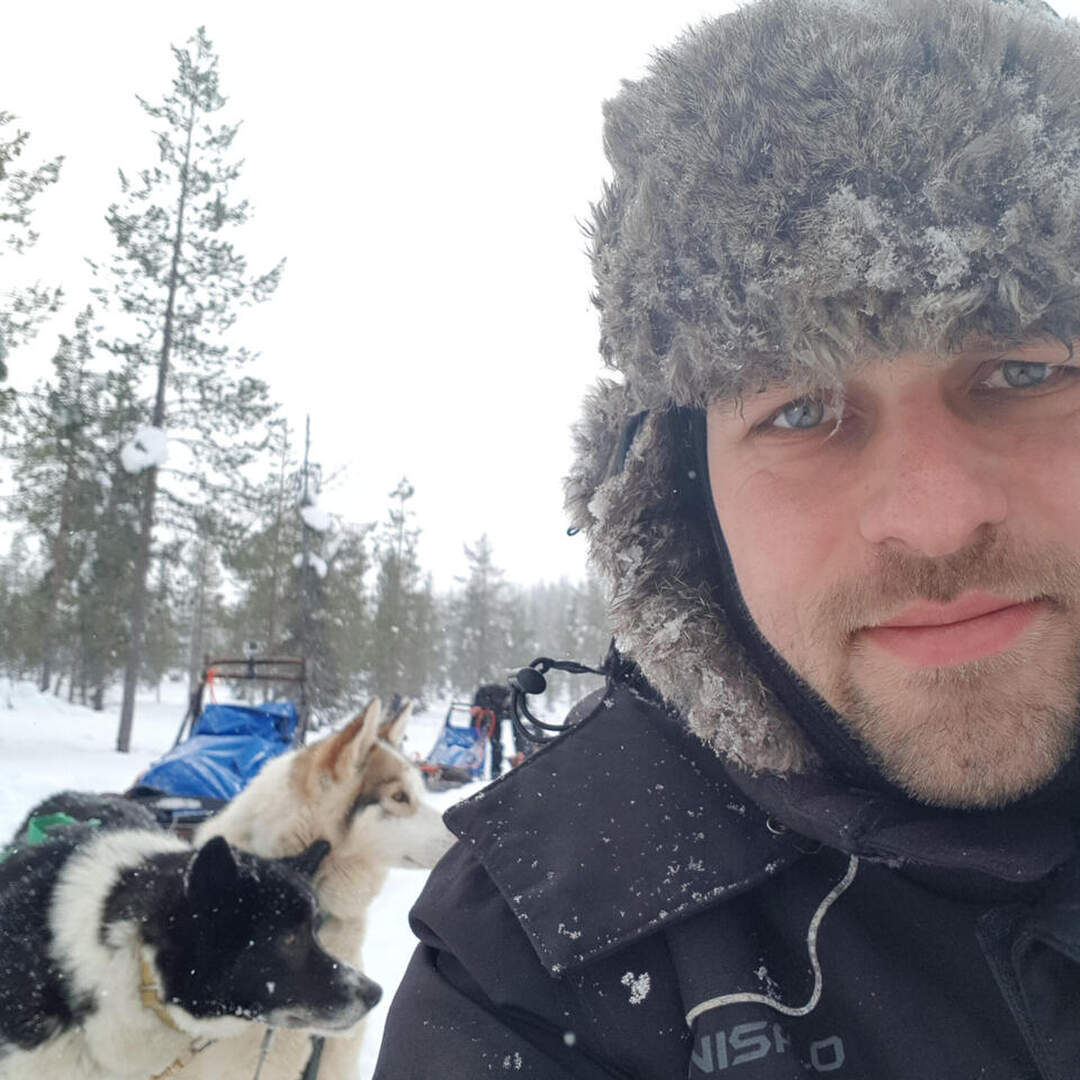 Huskytour in Finnland
