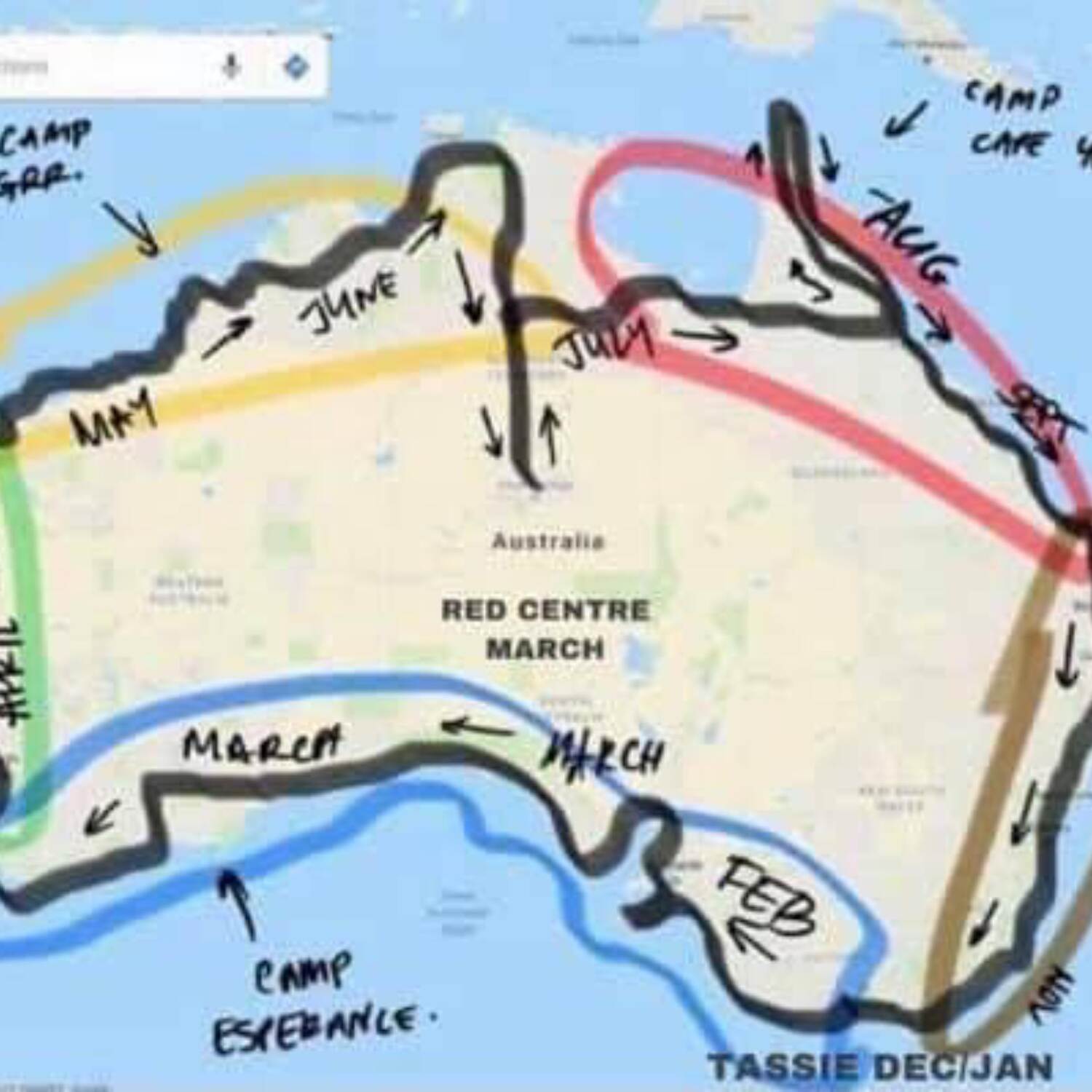 The Great Lap of Australia