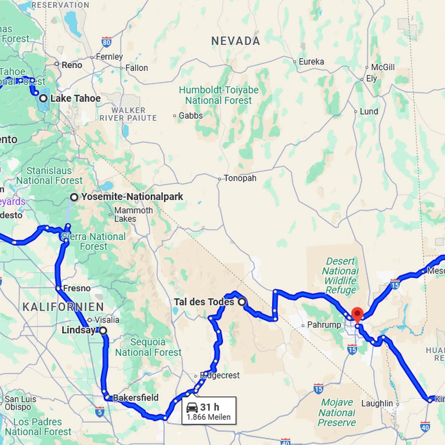 USA-Westküste 2025