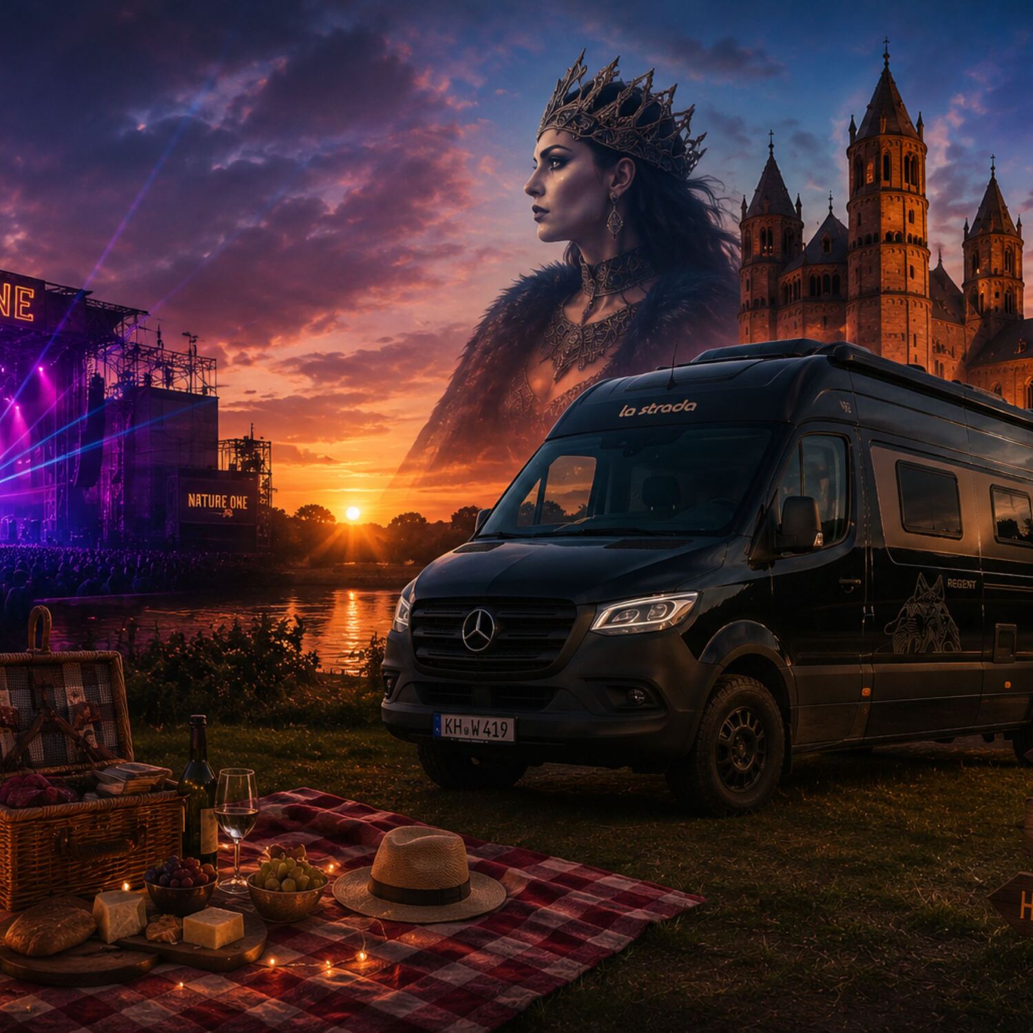 Techno, Picknick und die Hunnenkönigin