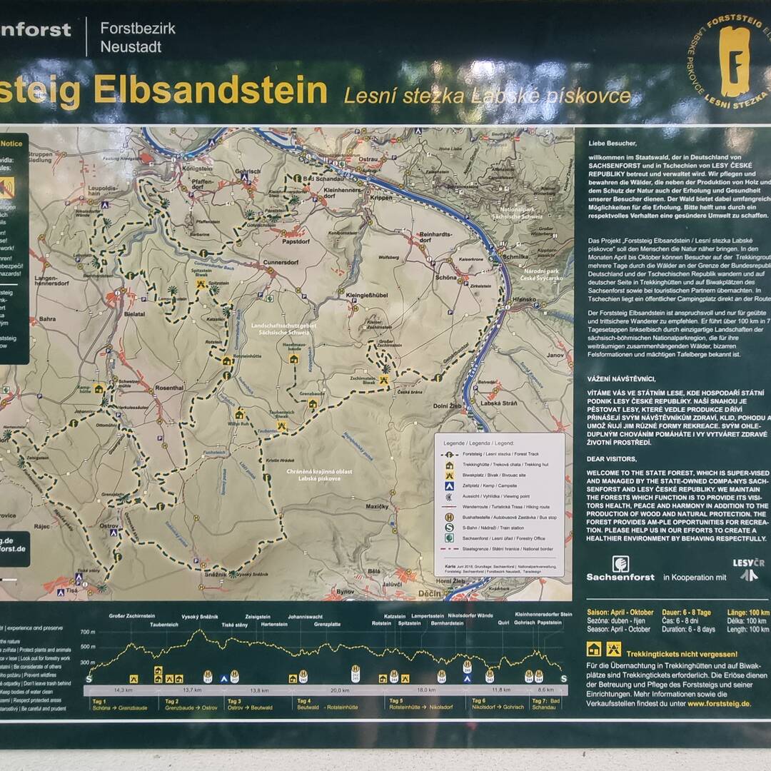 Unterwegs auf dem Forststeig