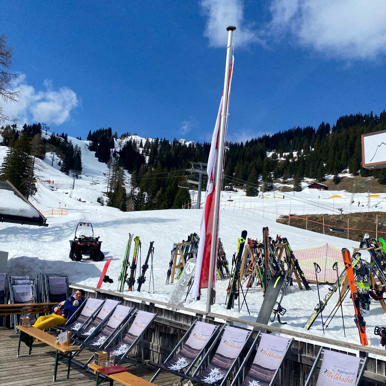 Skifahren in Brand