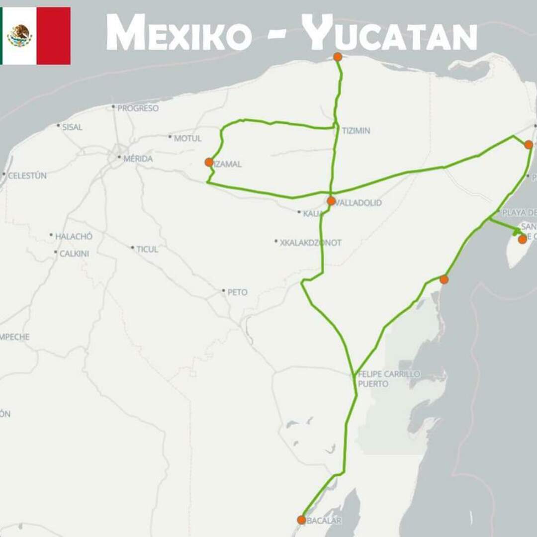 Roadtrip Yucatán - Mexiko