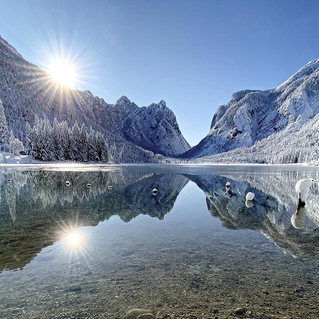 Wintercamping in den Dolomiten
