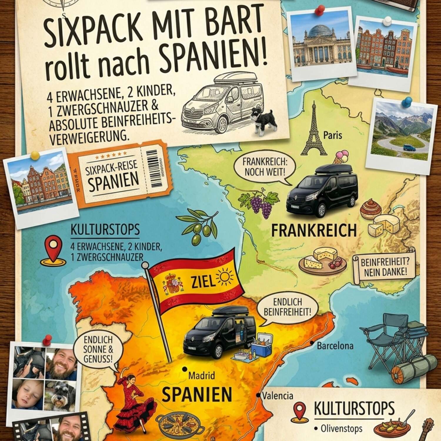Sixpack mit Bart