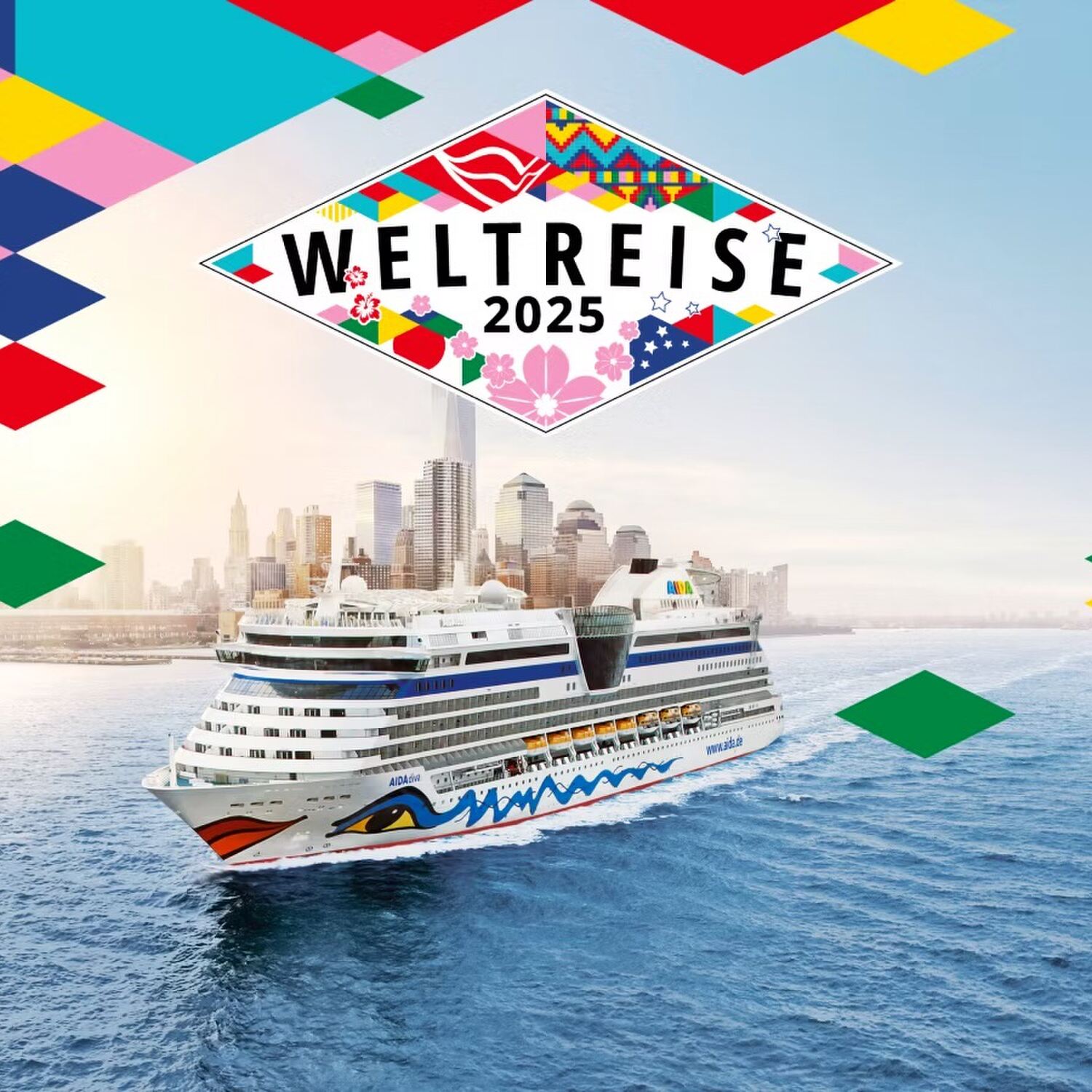 Welt 🗺️ Reise AidaDiva