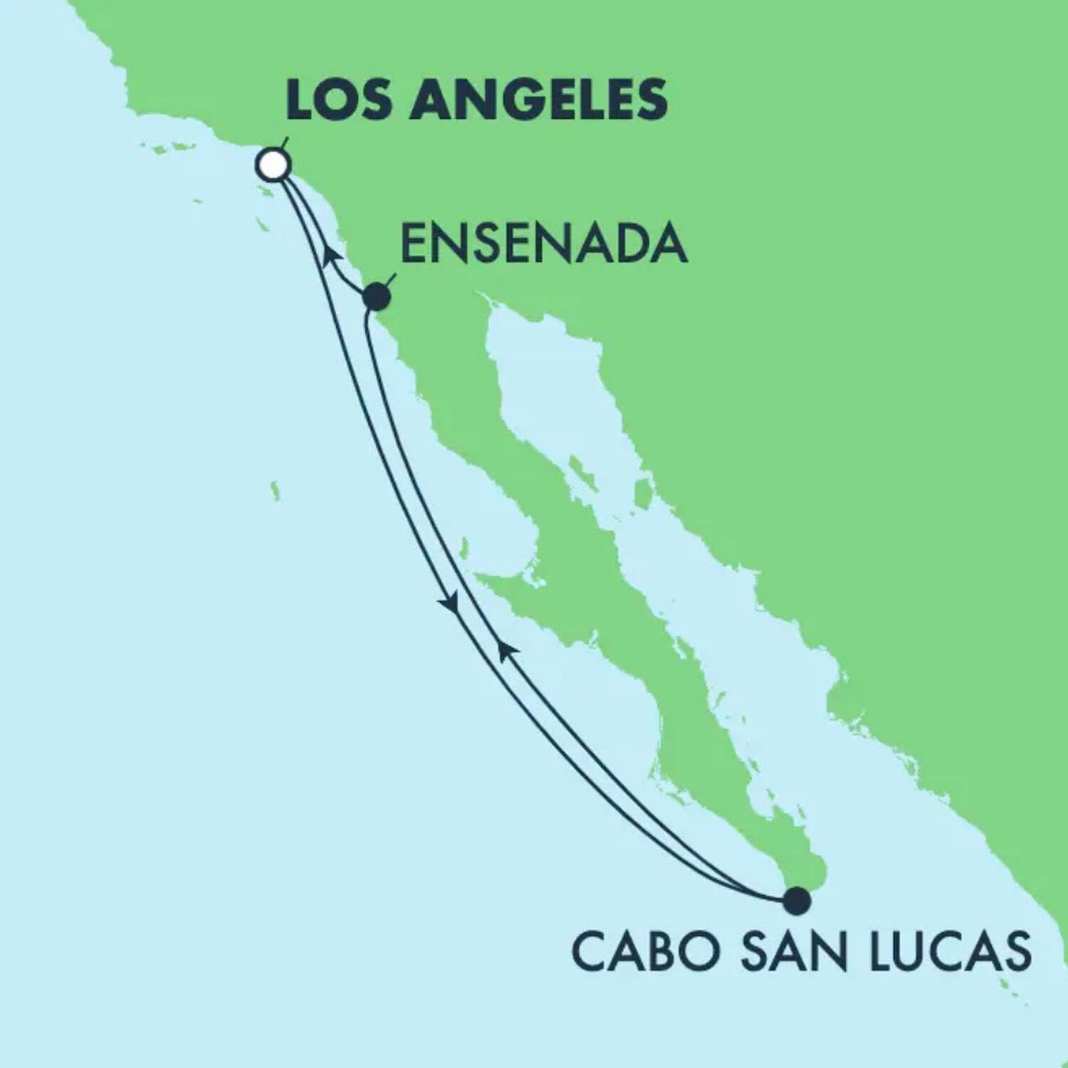 Cruise L. A. nach Mexico