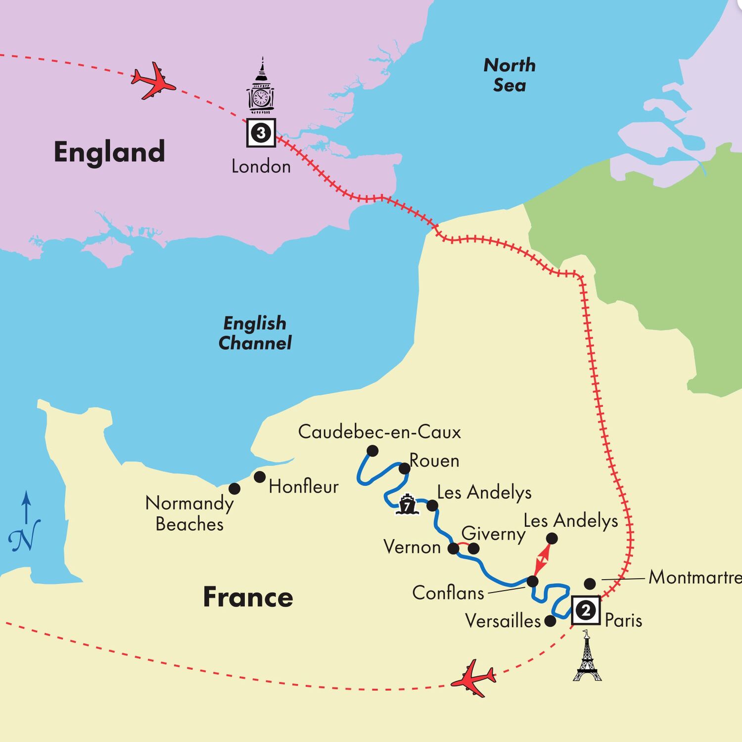 SeineRiver Cruise/London/Paris