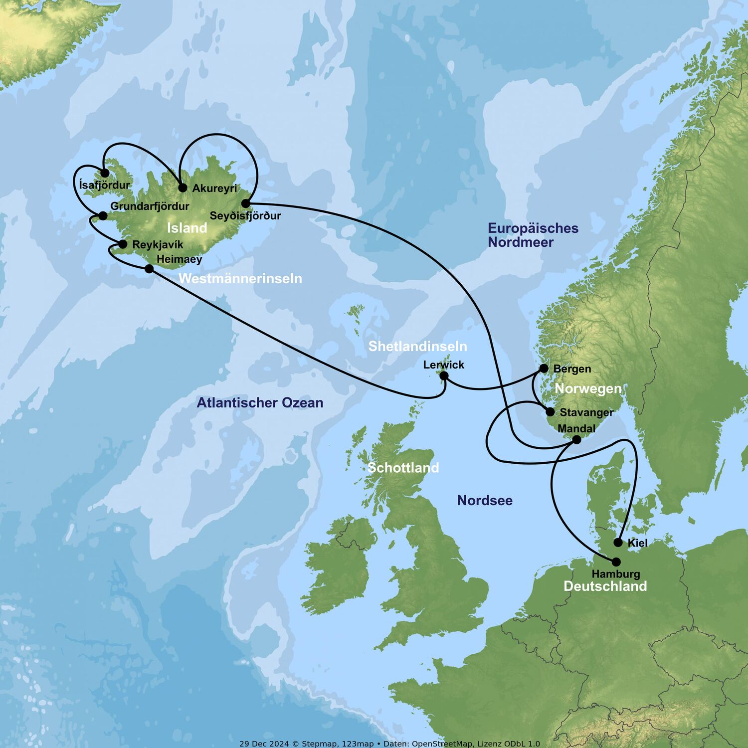 Norwegen/Island-Vasco da Gama