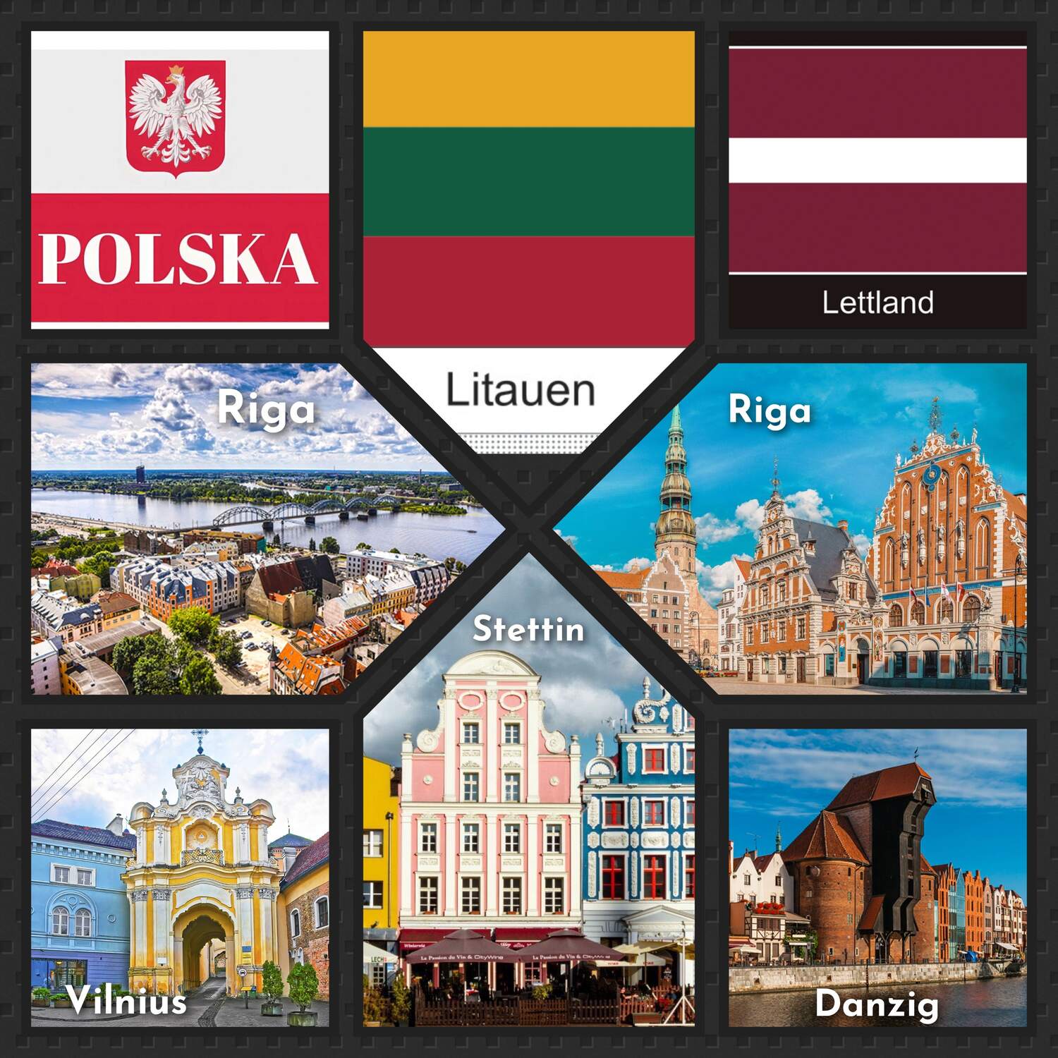 Polen, Litauen und Lettland