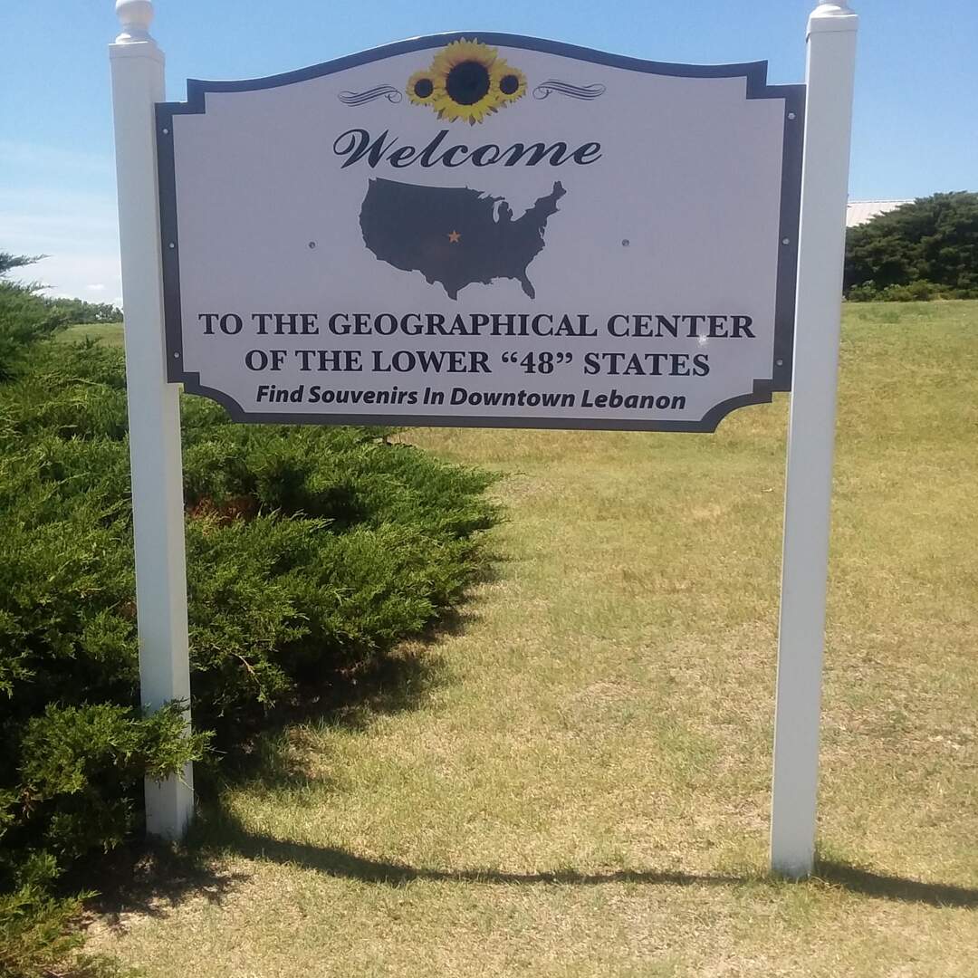 Center of the Contiguous US