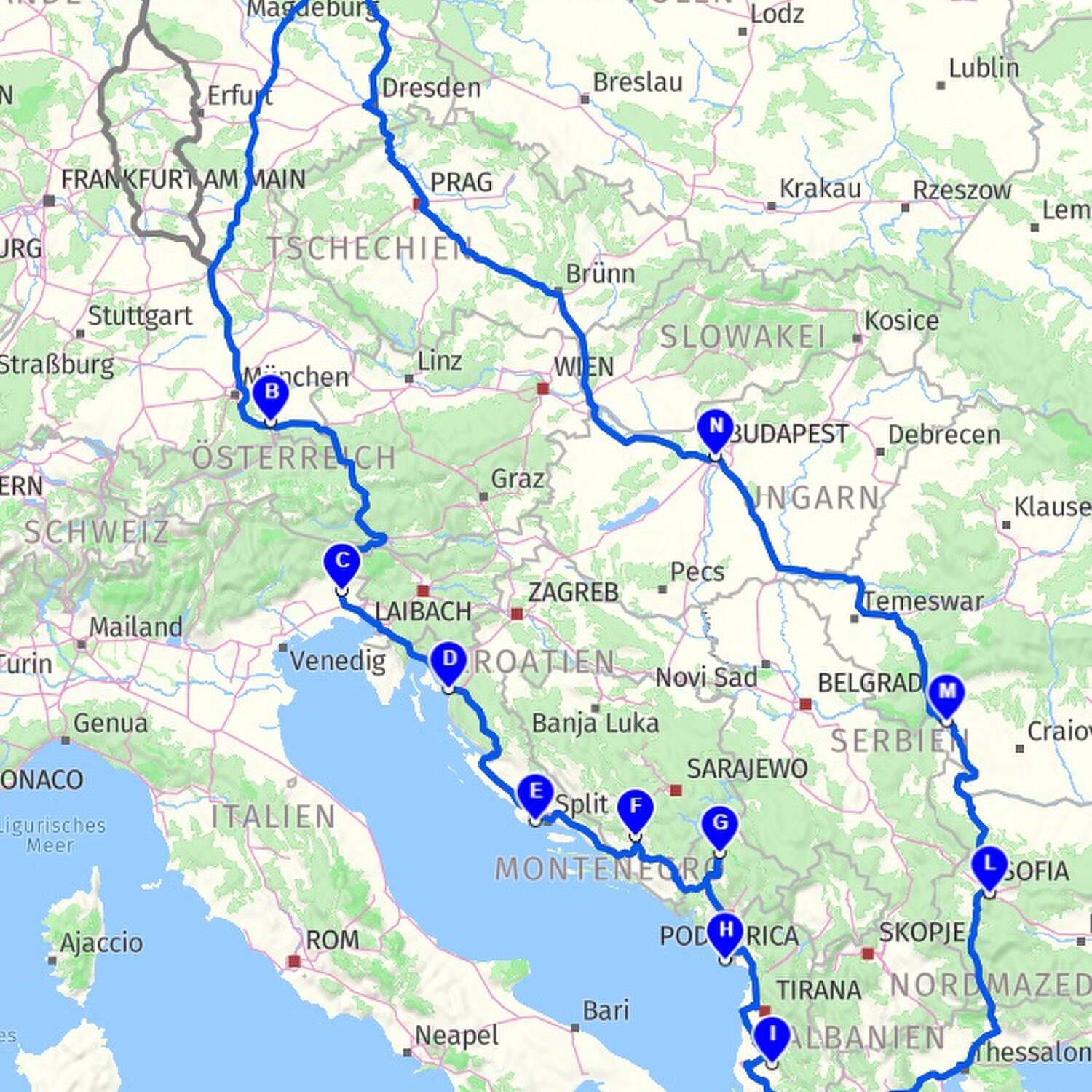 München-Barcelona goes East