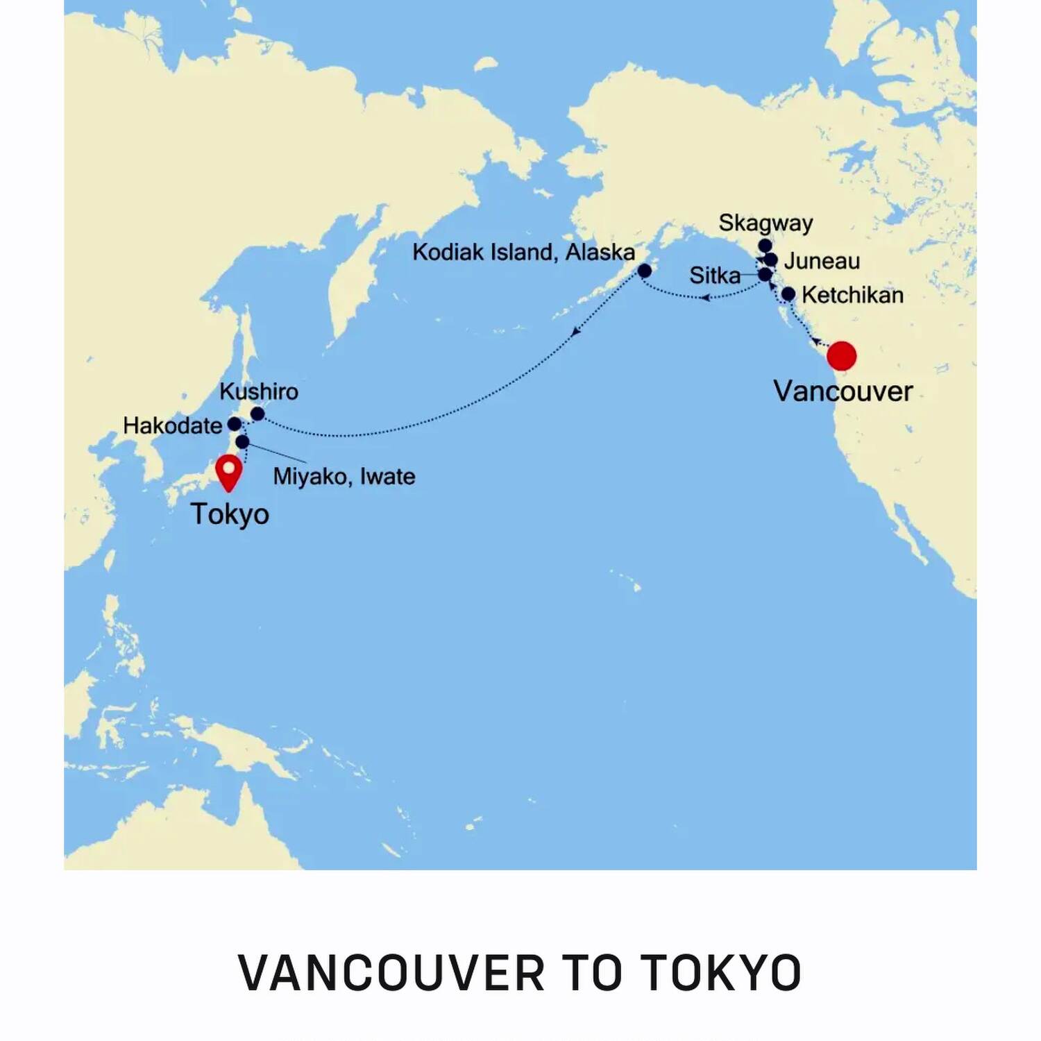Vancouver to Tokyo