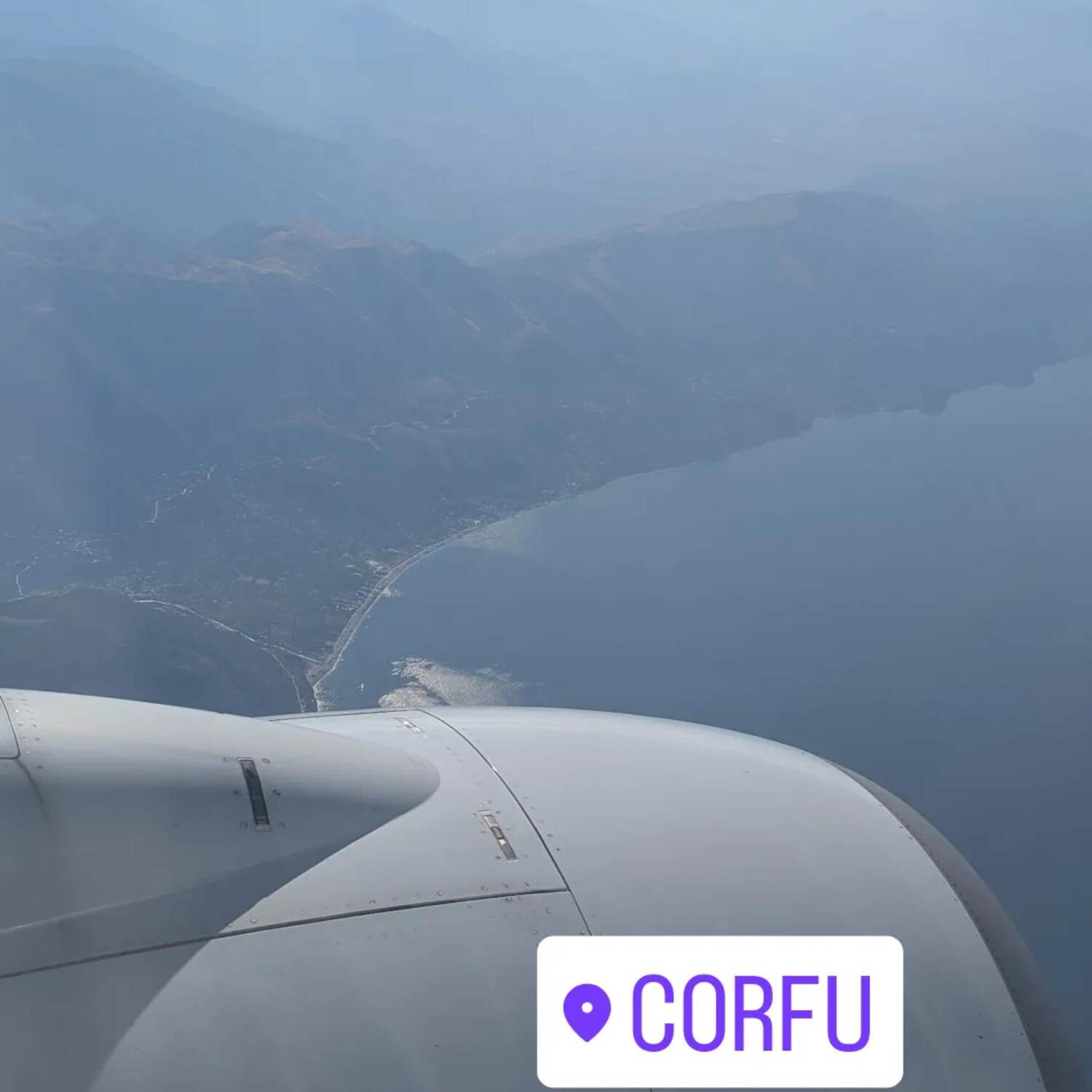 Flug nach Korfu