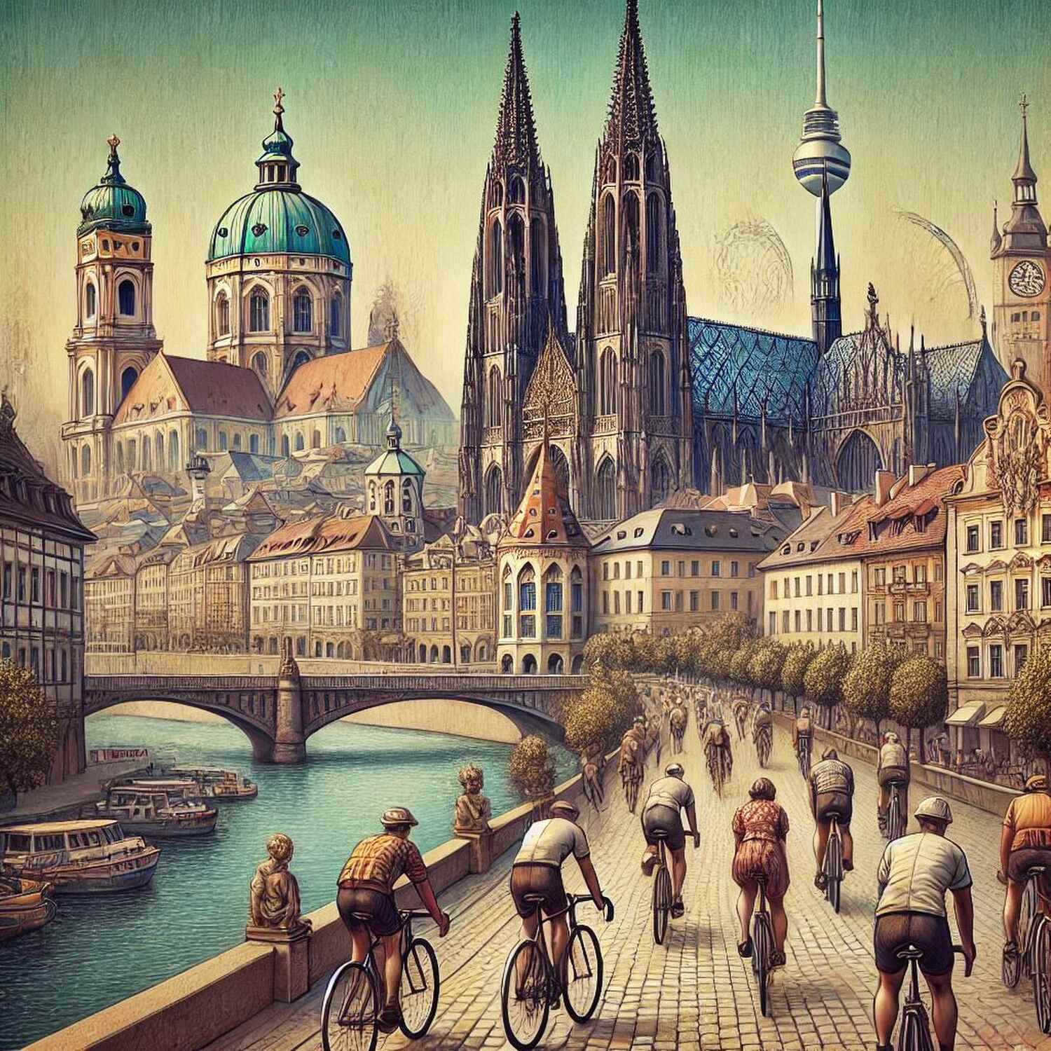 Radtour von Prag nach München