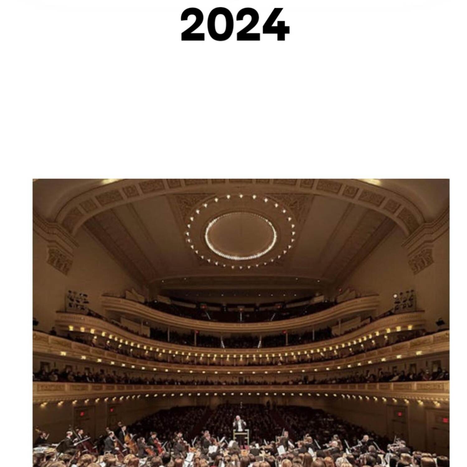 Carnegie Hall Debut
